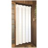 Flame-retardant Accordion Curtain, Solid, White, Room Divider, Noren, Long Partition,