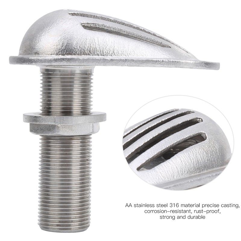 MJS023 Stainless Steel 316 Marine Boat Intake Strainer ThruHull Water