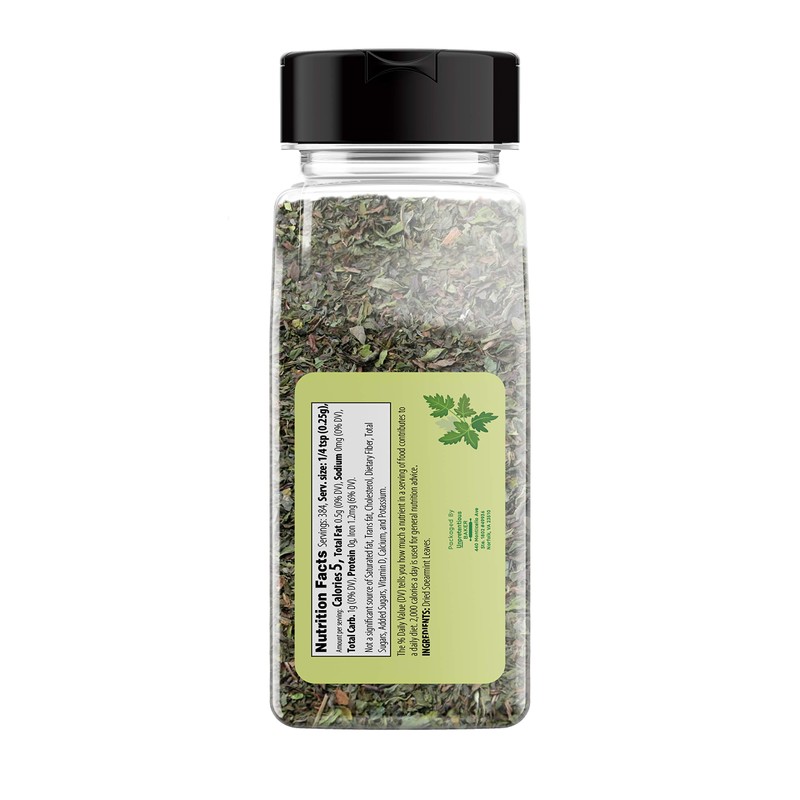 Dried Spearmint Leaves (2 Cups) Fresh Taste, Crisp Loose Leaf