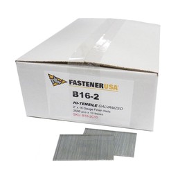 FastenerUSA 2" Finish Nails 16GA GALV 25,000ct | B16-2C10