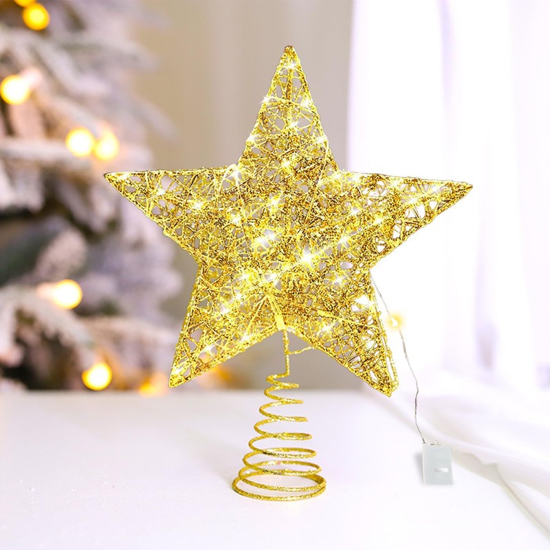 Christmas Tree Topper with 20 LEDs, Christmas Tree Topper Star,