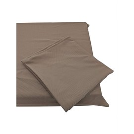 QQbed 6 Pack Water-Resistant Brown Elastic 28X26 Inch Flat Replacement Covers Only with Zipper for Multiple Sizes of Patio Furniture, Sofa, Loveseat, Outdoor/Indoor Deep Seat Chair Cushions & Pillows