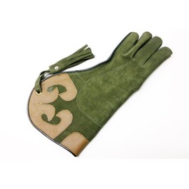starlingukpk Ladies Soft Suede Leather Falconry Gloves. Size Small.