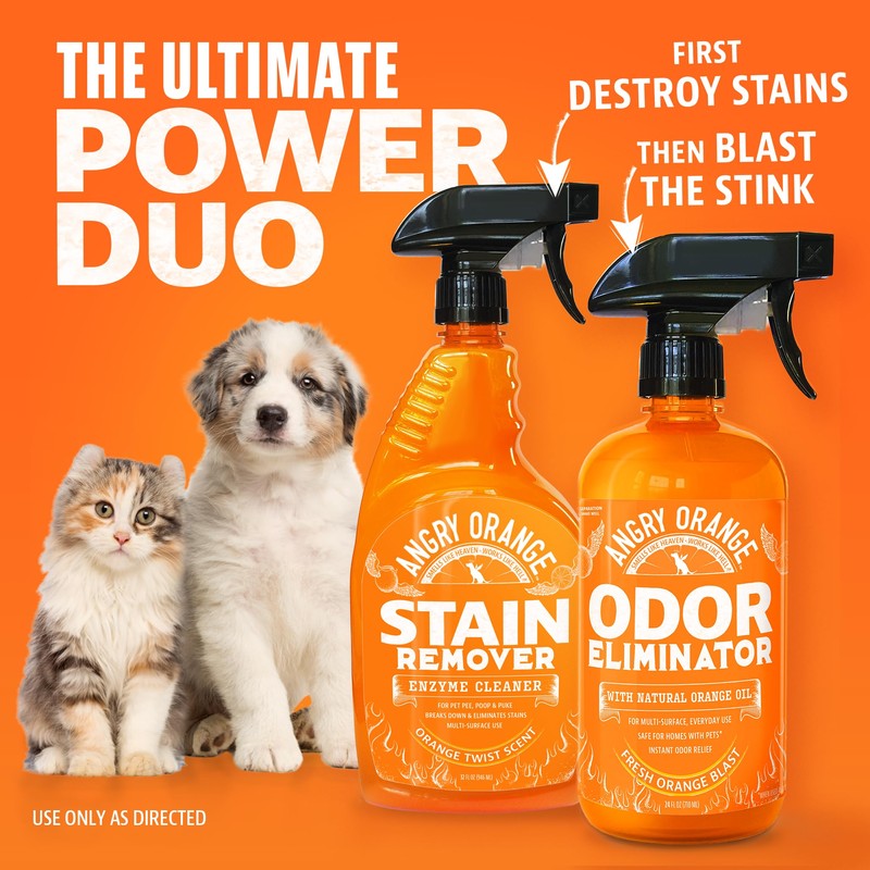 ANGRY ORANGE Pet Odor Eliminator for Dog and Cat Urine,