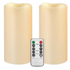 26cm Luces Decorativas navideñas Estilo Vela, Luces navideñas sin Llama, alimentadas por USB o Pilas, Escena de Santa Claus