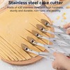 Pastry Cutter, Stainless Steel Dough Cutter 5 Wheel Pastry Cutter
