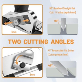 WJTQTBT 32in Mat Cutter for Framing with Bevel & Straight Cutting Heads