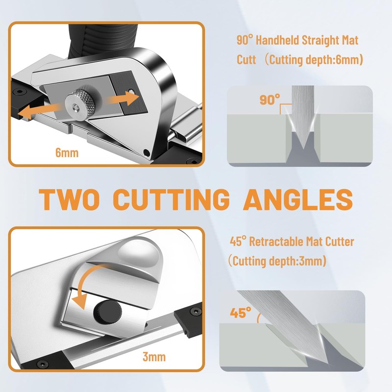 WJTQTBT 32in Mat Cutter for Framing with Bevel & Straight