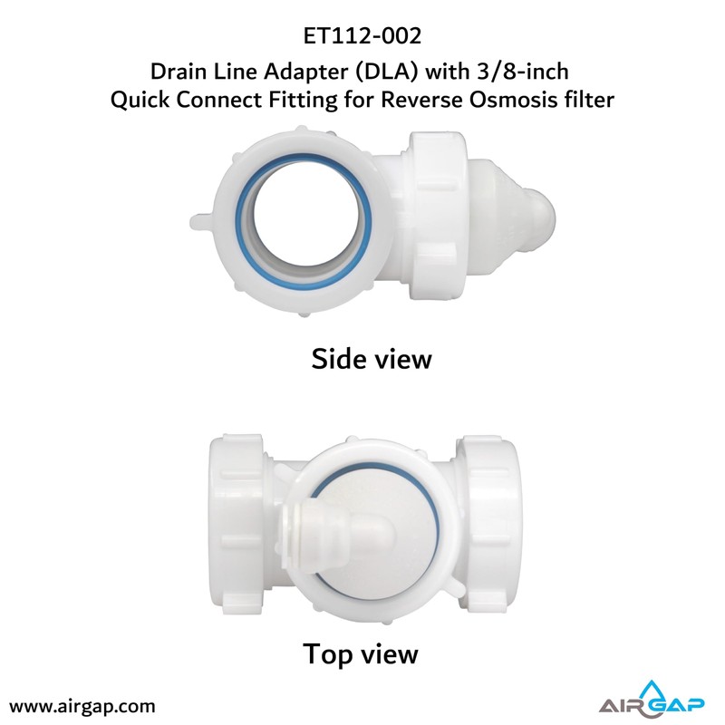Drain Line Adapter (DLA) with 3/8-inch Quick Connect Fitting for