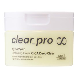 KOSE Softymo Clear Pro Cleansing Balm, CICA, Black Stains Pores, Deep Clear, 3.2 oz (90 g)