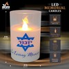 Ner Mitzvah Electric Yahrzeit Candle - LED Votive Candles -