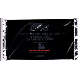 2019 Topps Series 1 Baseball Sealed Silver Pack Chrome Refractor - 5 Pack Lot