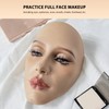 Makeup Practice Face Board 5D Silicone Mannequin Face for Eyes