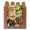Gardman 08311 6 cm Square Fibre Pots, Multi-Colour, 6 x