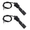 HALJIA 2 x Black Polypropylene Side Water Level Sensor Float