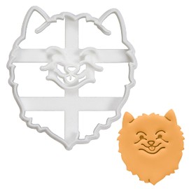 Pomeranian Face Cookie Cutter, 1 Piece. Bakerlogy