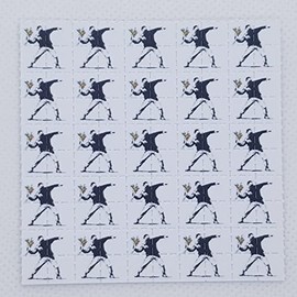 Banksy Flower Bomb Blotter Art Psychedelic Art Gift Acid Art 100 Tab Sheet