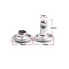 100 Pcs Leather Rivets, 10mm x 10mm Double Cap Rivets