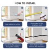 Flexible Quarter Round Molding, 118 Inch Peel and Stick Rubber