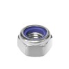 Hmevsafinect 100pcs Nylock Nylon Inserted Self Locking Nut, 304(A2-70) Stainless