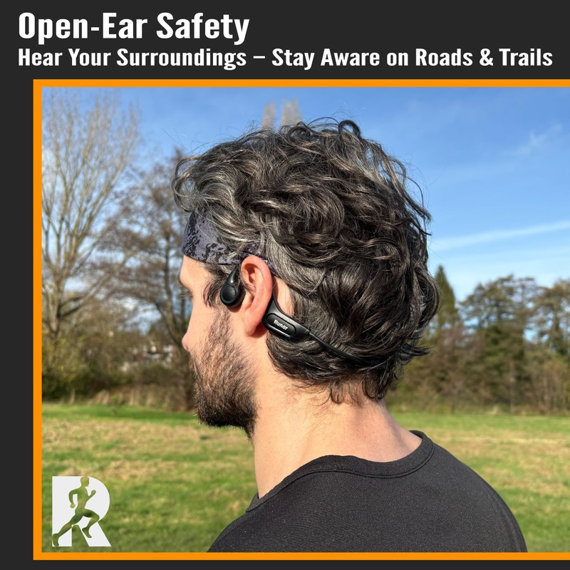 Runar RNR2 Bone Conduction Headphones – Wireless Running Headphones with
