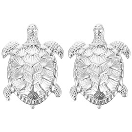 DOITOOL 2pcs Handle Brass Decor Animal Door Knobs Retro Dresser Ocean Decor Knobs for Cabinets Turtle Knob Kitchen Cabinets Door Ornament Home Door Zinc Alloy Domestic Sales