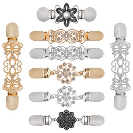 8 PCS Cinch Clip for Retro Sweater,Dress Clips Back Cinch Shawl Cardigan Collar Pant Waist Tightener Clothes Clips to Tighten Dress for Women