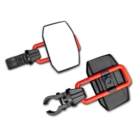 SHEJISI UTV Side Mirrors for 1.65"-2" Roll Cage, Aluminum Solid Bracket,2023 New UTV Mirrors,Adjustable Satisfactory Viewing Angle Compatible with Polaris RZR,Can Am,Kawasaki Mule,Honda Pioneer SXS