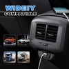 JIZZU 2Pcs Dual USB Car Charger Socket with Switch, 55W