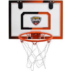 Maccabi Art - Over-The-Door Basketball Set - Clear Backboard, Easy Installation, and All-Inclusive Kit