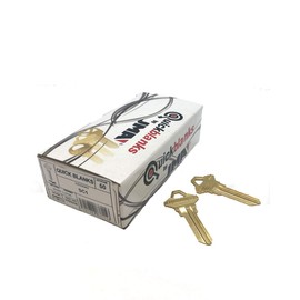 SC1 Brass Key Blanks Box 50 by JMA (Pack of 2)