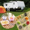 4Pcs Outdoor Folding Plates,Collapsible Plate,Portable Lightweight Multi-Purpose Combo Set,Food Grade