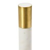 Bloomingville Modern Marble Paper Towel Holder with Brass Accent Band,