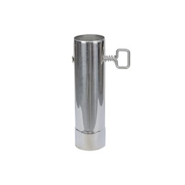 SoloWilder 6cm/2.36" Stove Pipe with Damper Thick Heat Resistant Chimney Pipe Perfume Extraction 22cm/8.7"