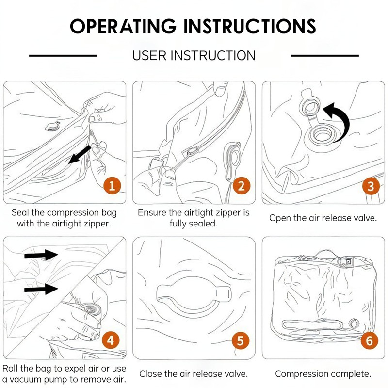 Vacuum Seal Bags for Clothing Travel, Electric Pump Included, Heavy-duty