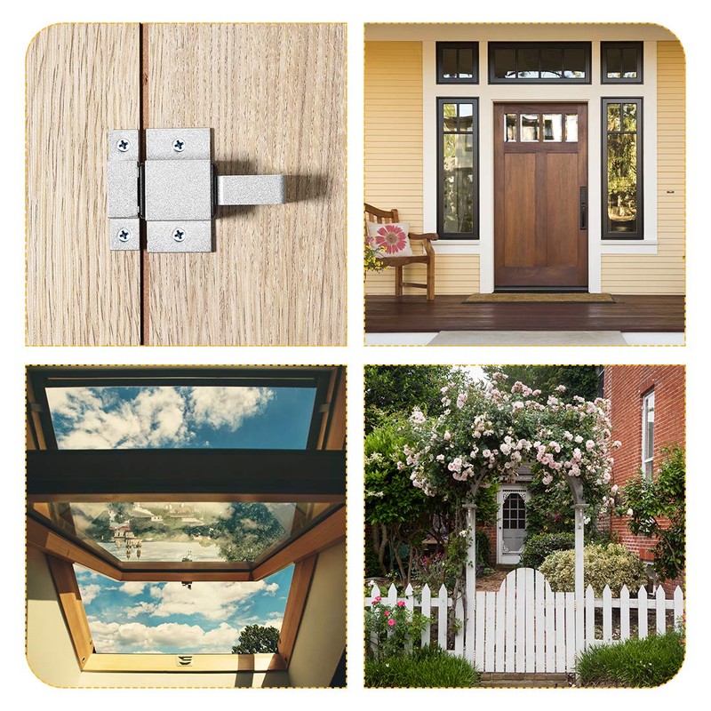 sourcing map Door Bolt Latch, Aluminum Alloy Security Automatic Window