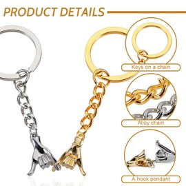 PNPGDYK 2PCS Promise Keychain Gift, Pinky Anniversary Couples Matching Gifts Best Friend Girlfriend Boyfriend Love Christmas Valentine's Day Wedding Gifts Keychain