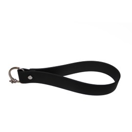 Odyssey Leash Co. 8-Inch Wristlet Keychain, Waterproof, 1,000-lb Strength, 1-Inch Iron Key Ring, Hand Assembled in USA, 6 Colors (Black)