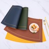 LQICAI Placemats Set of 6 Round Table Place Mats Washable
