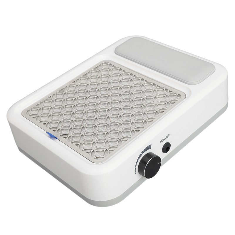 Nail Dust Collector with Reusable Filter Hand Pillow Speed Adjustable