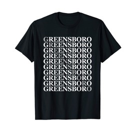 Classic Greensboro Cross Pattern Design North Carolina T-Shirt