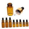PACKOVE 12Pcs Leakproof Glass Dropper Bottles Portable Small Essential Oil