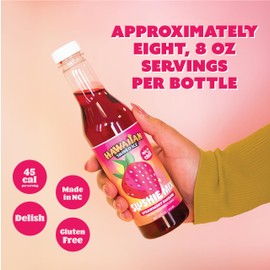 Slushie Syrups - Strawberry Daiquiri Slushie Mix by Hawaiian Shaved Ice – Perfect for Slushies, 12 oz Bottle, Mix with water, lemonade, juice and more