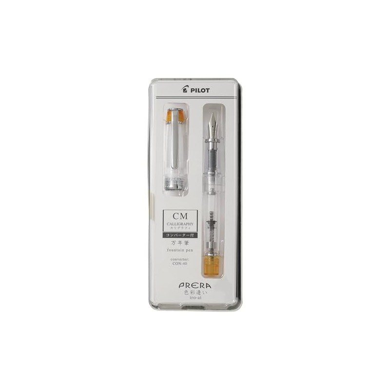 PILOT PFPR1TOCM Prera Fountain Pen, Color Discount, CM, Calligraphy, Transparent