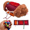 Sensory Muff Dog for the Elderly with Tactile Activities for