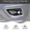 HTHE Exterior Front Fog Light Bezel Frame Cover Trim Front