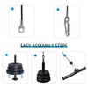 LFJ Replacement Gym Cable with Stopper Ball Fitness Pulley Cable