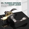 GOBEKOR 6 Pack Interior Door Handles Passage Door Levers Closet