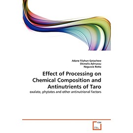 Effect of Processing on Chemical Composition and Antinutrients of Taro: oxalate, phytates and other antinutrional factors