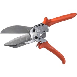 Original LÖWE Professional 3.306/HÜ Shears with Lever Transmission 90 Degree Stops and Extra Long Blade for Precise Cutting on Hard and Flat Plastic, PVC, Wood Metal